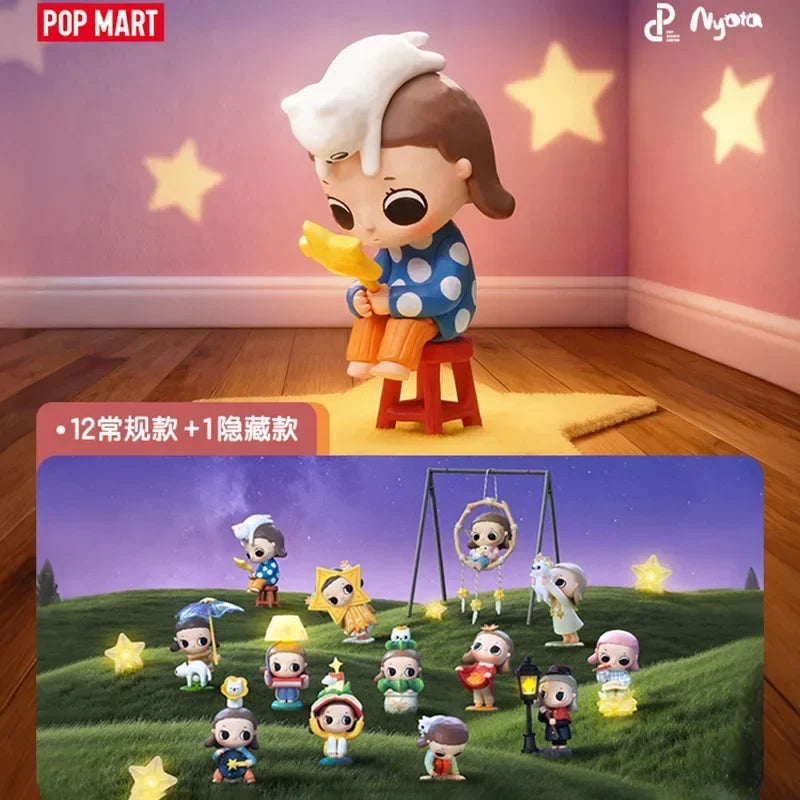 POPMART Nyota We Are All Stars Series Original Blind Box Surprise Mystery Box Cute Anime Action Figure Ornaments Figurines