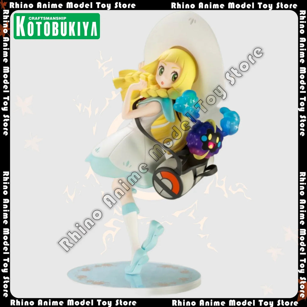 In Stock Original Genuine Kotobukiya Pokémon 1/8 Lillie 22cm Anime Action Figure Collection Model Japanese PVC Statue Gift