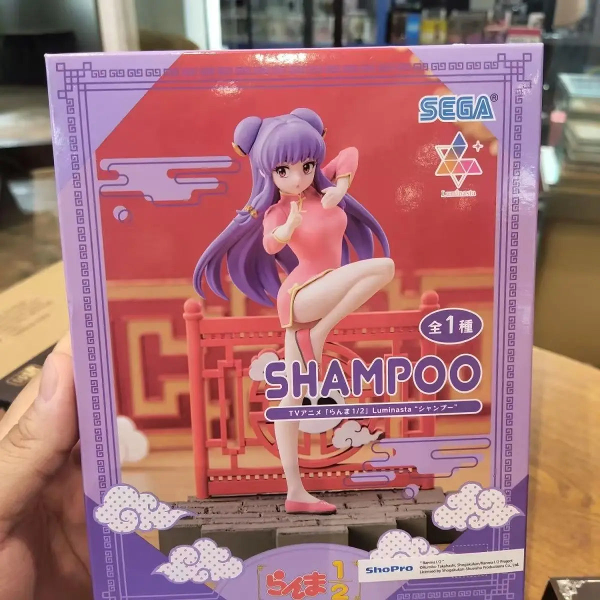 Sega Ranma 1/2 Anime Ranma Saotome & Shampoo & Ranma Girl Luminasta Action Figures Model Figurine Original Figuarts Decoration