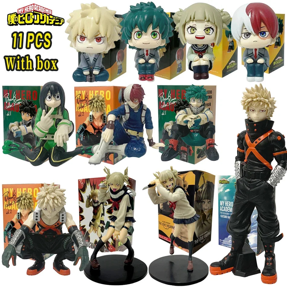 11 styles My Hero Academia Anime Figure Midoriya Izuku Action Figure Bakugo Katsuki Figurine Collection Toys Christmas Gift
