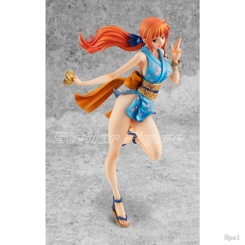 【SF】Auf Lager MegaHouse P.O.P Warriors Alliance ONE PIECE Nami 1/8 Scale Figuren Modell Sammlung Geschenk