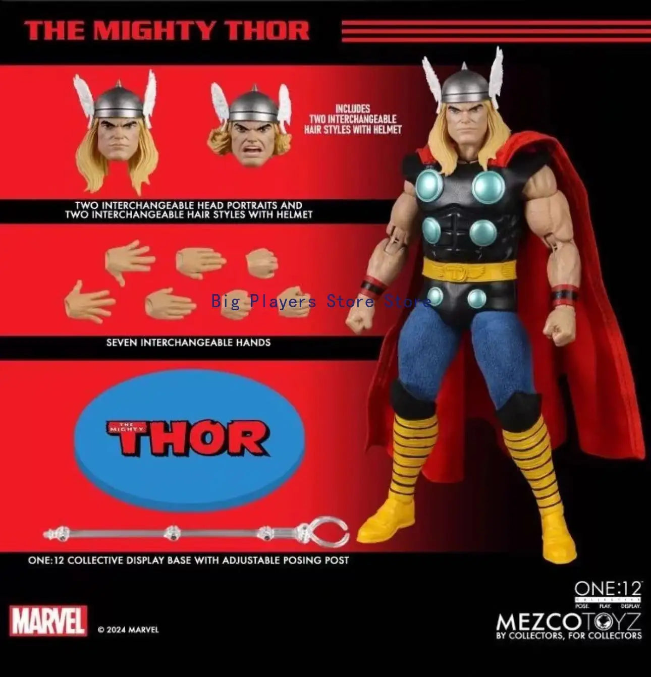 Mezco One:12 Thor Comic Version Avengers 1/12 Actionfigur Figur