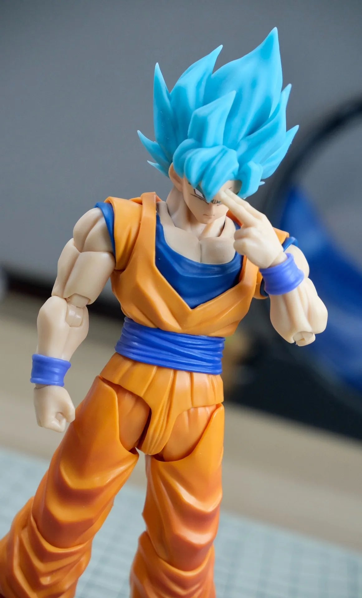 Nono Dragon Ball Z Shf Super Saiyan Action Figure Blue Son Goku Head Model  Collectible Anime Toys Accessory Gift