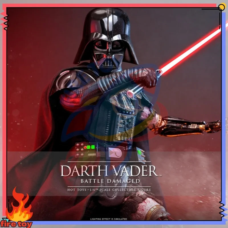 Star Wars Hottoys Dx45 New In Stock Ht  Darth Vader Battle Damage Version  Darth Vader 1/6 Action Figure Collectible Value Toy