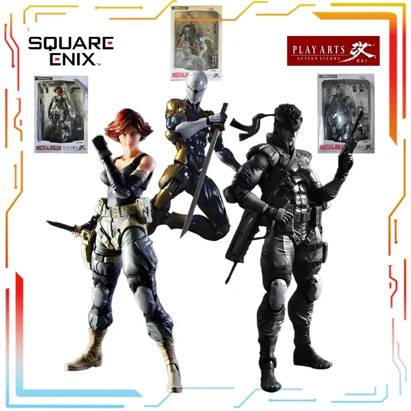 SQUARE ENIX Original PLAY ARTS Modified Finished Movable Doll Series Metal Gear Anime Action Figure Model Toys Gifts for Boys