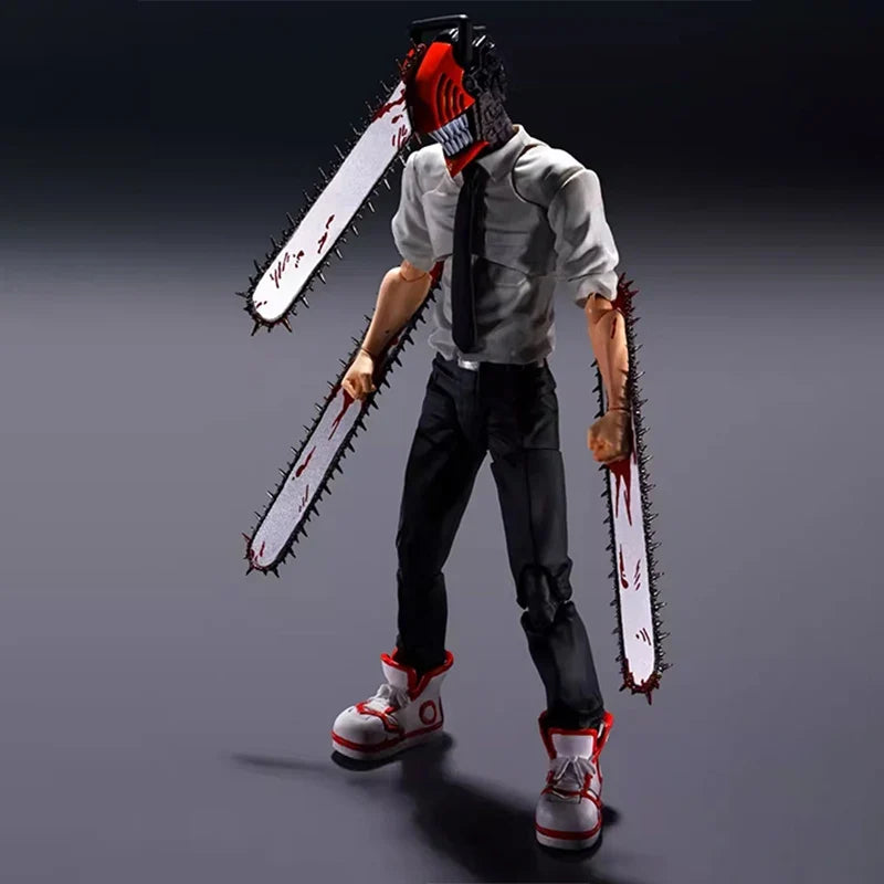 Bandai Chainsaw Man Anime Figure SHF Denji Pochita Power Makima Hayakawa Aki Collectibles High Poseability Toys For Boys Gift