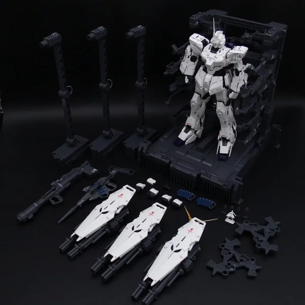 SS Model 2201 KO MGEX Unicorn Fighter Revised Version Action Figure 1/100 Assembly Model Kit Room Decor Birthday Gift