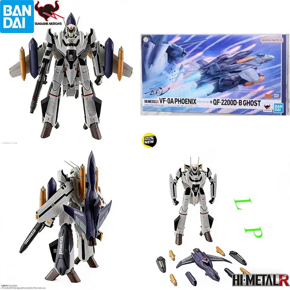 BANDAI SPIRITS HI-METAL R VF-0S PHOENIX ROY FOCKER USEQF-2200D-B GHOST Anime model action figure Genuine Boxed Toy