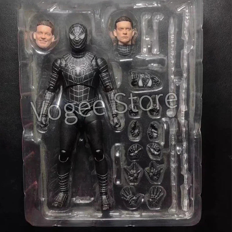 Ct Spider-Man Black Suit Version S.H.Figuarts Andrew Garfield The Amazing spiderman Shf anime Action Figures Model Gifts Toys