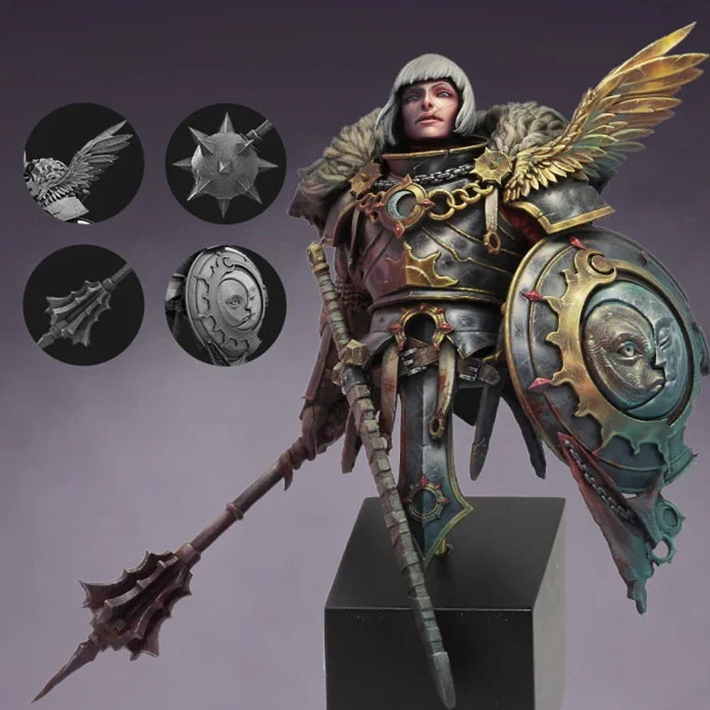 Resin Model figure Bust, 1/12 Valeria, Light Of The Dark Sun, GK, Fantasy Theme, Unassembled and unpainted kit
