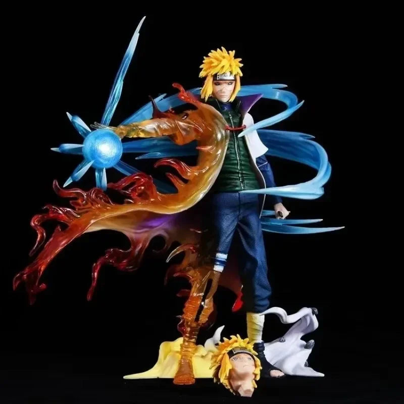 Anime Action Figure Naruto Figure Namikaze Minato Figures Gk Figurine Rasengan Decoration Collectible Pvc Model Kids Toys Gift