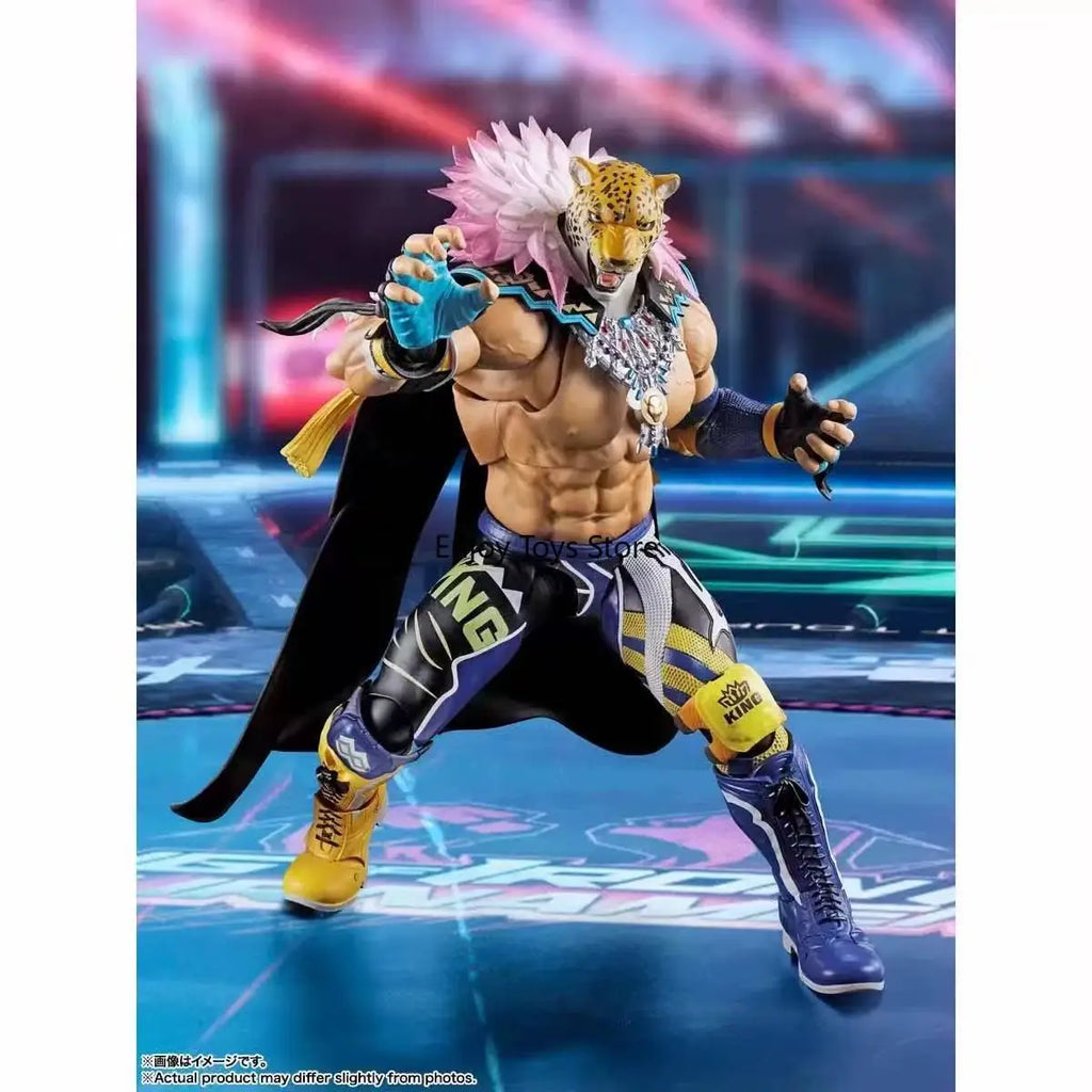 In Stock Bandai SHF TEKKEN8 TEKKEN8 KING Leopard King Action Figures