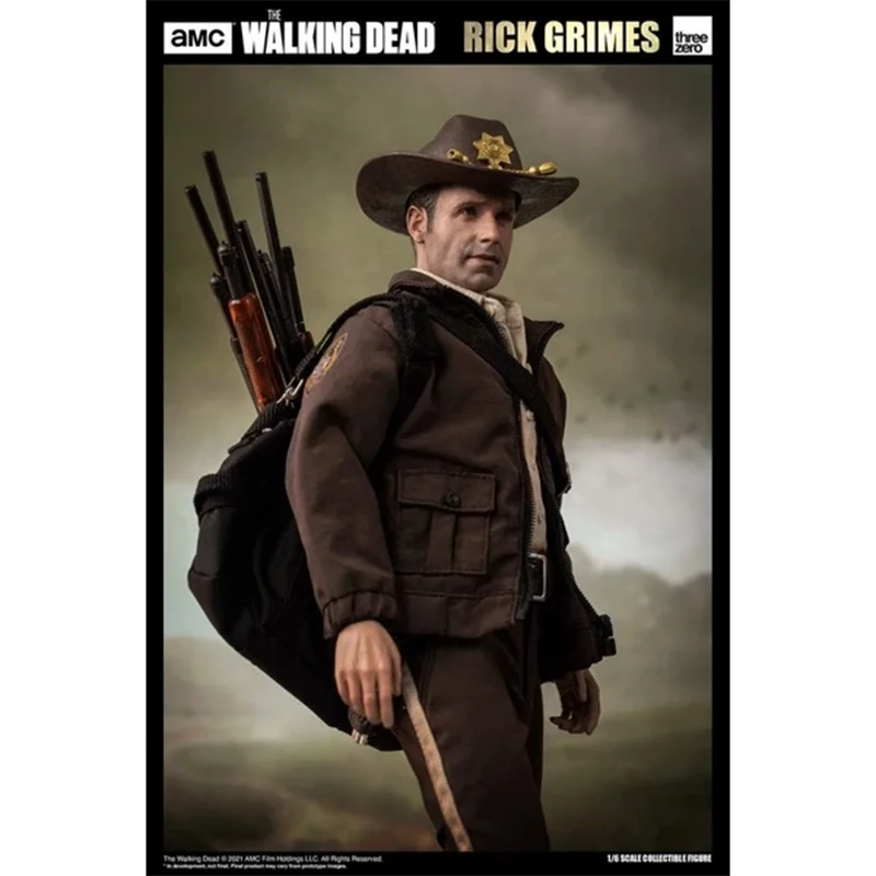 Threezero 1/6 3Z01450W0 The Walking Dead Rick Grimes Action Figure Model Toys Fan Collection Scene Decoration Gift