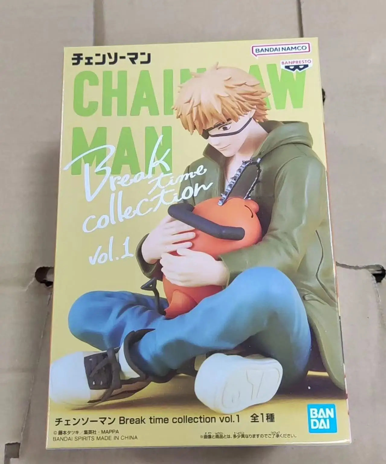 Bandai Genuine Chainsaw Man Anime Figure Denji Power Action Figure Toys for Boys Girls Kids Christmas Gift Collectible Model