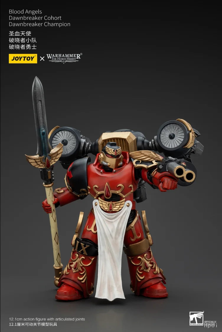 [SF] JOYTOY 1/18 Action Figure Warhammer 40K  Blood Angels Dawnbreaker Cohort Dawnbreaker Champion  Prime Model Toy Gift