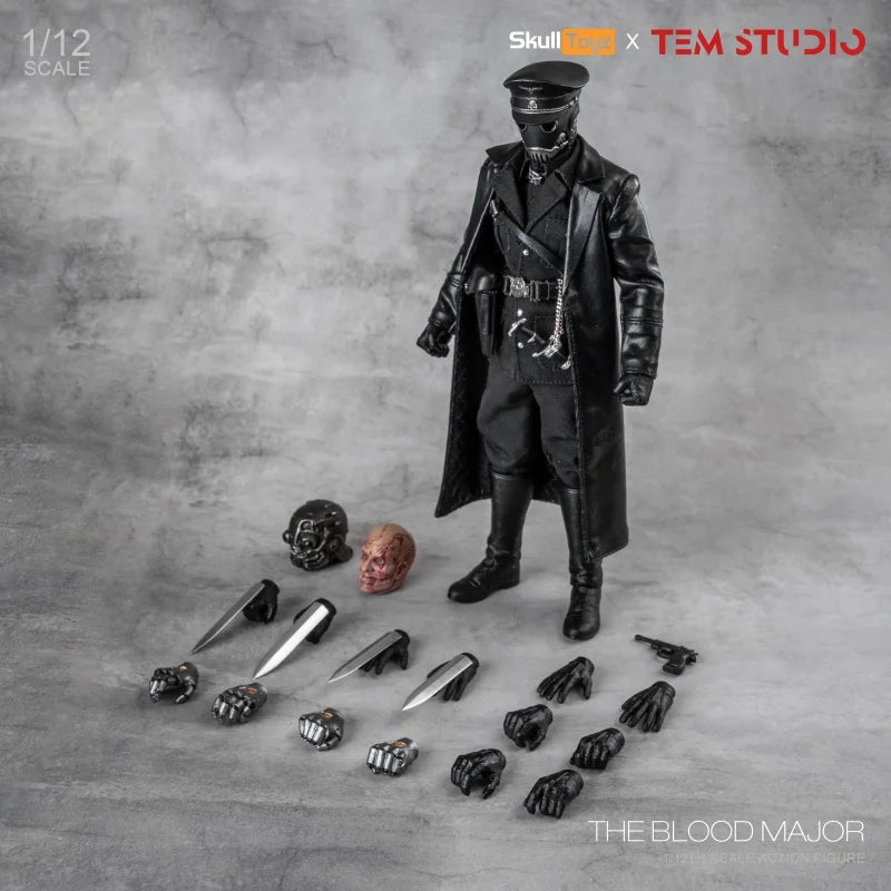 Tem Studio Skull Toyz the Blood Major Action Figure - High Detail Collectible PVC with Original Cloth Outfit for Boys Decor Gift