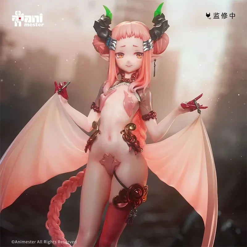 AniMester Little Succubus Yayako 1/7 Anime Action Figure Model Collectible Decor Desktop Ornament Cute & Blazing Toy Gift
