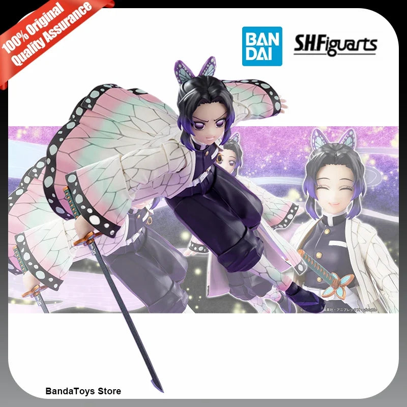 In Stock 100% Original Bandai S.H.Figuarts Demon Slayer Kimetsu no Yaiba Shf Shinobu Kocho Anime Action Collection Figures Gifts