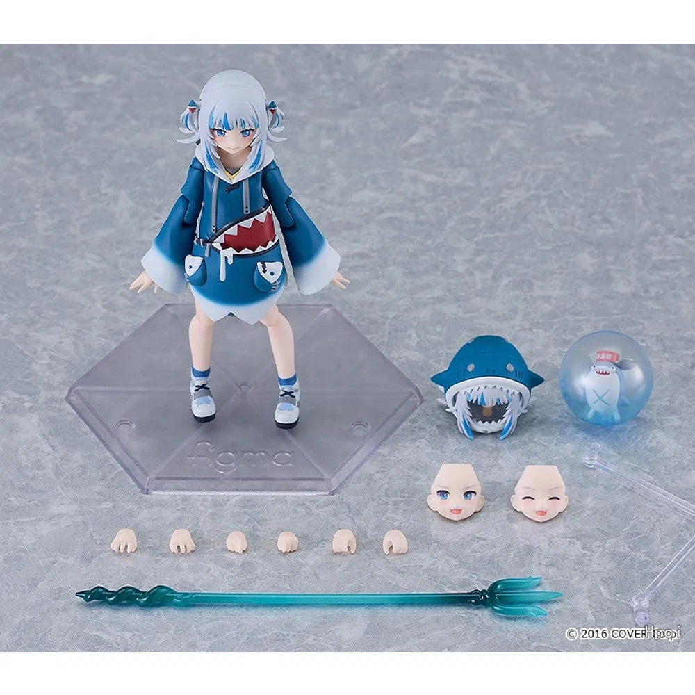 Genuine Original Max Factory figma 618 Gawr Gura Anime Character Figure Movable Model Children's toys Gifts In Stock