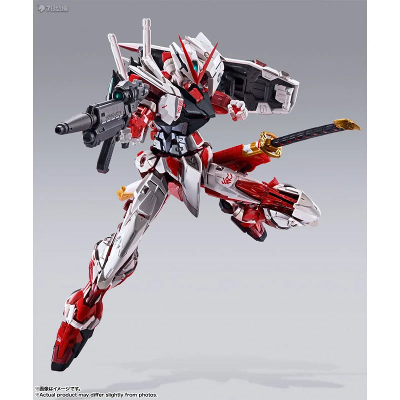 Bandai Original Mobile Gundam METAL BUILD GUNDAM ASTRAY RED FRAME 180mm Anime Action Figures Toys for Boys Gift Model Ornaments