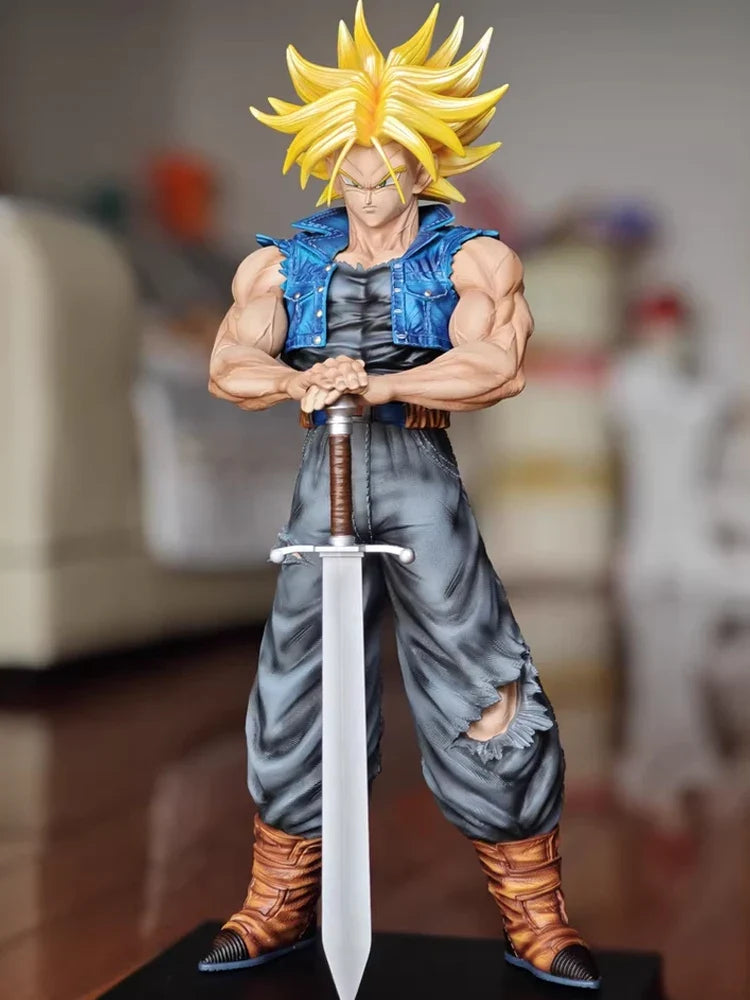 JT toys 53cm Dragon Ball Anime Figure Torankusu Figure Trunks PVC Statue Collection Model Decoration Custom Gift Toy