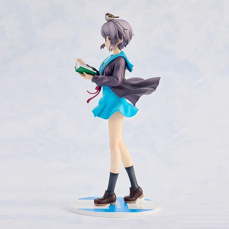 Genuine Original KADOKAWA The Melancholy of Haruhi Suzumiya Nagato Yuki Anime Figure Collectible Model Doll Statuette Gifts