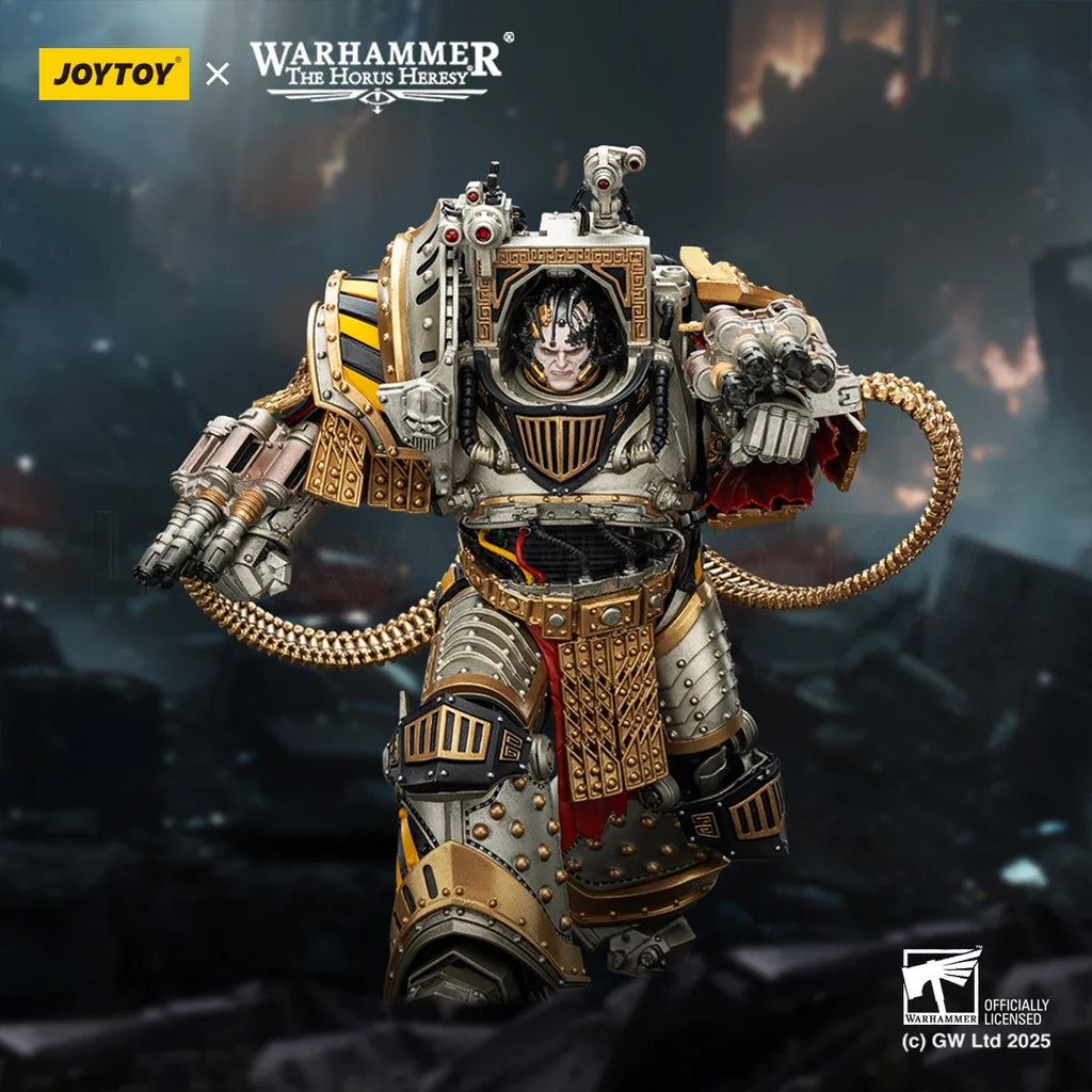 【Original 】JOYTOY Warhammer "The Horus Heresy" Iron Warriors Perturabo, Primarch of The LVth Legion 1/18 model toys