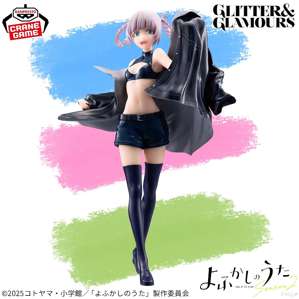 In Stock Original BANPRESTO GLITTER&GLAMOURS Yofukashi no Uta Nanakusa Nazuna Figure Anime Model Genuine Boxed Toy