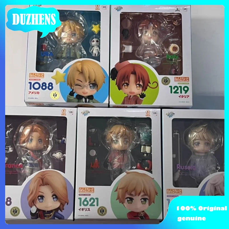 GSC Original:Hetalia Ivan Braginsky Alfred FJones Francis Bonnefoy Q version figma Action Figure Anime Figure Model Toys