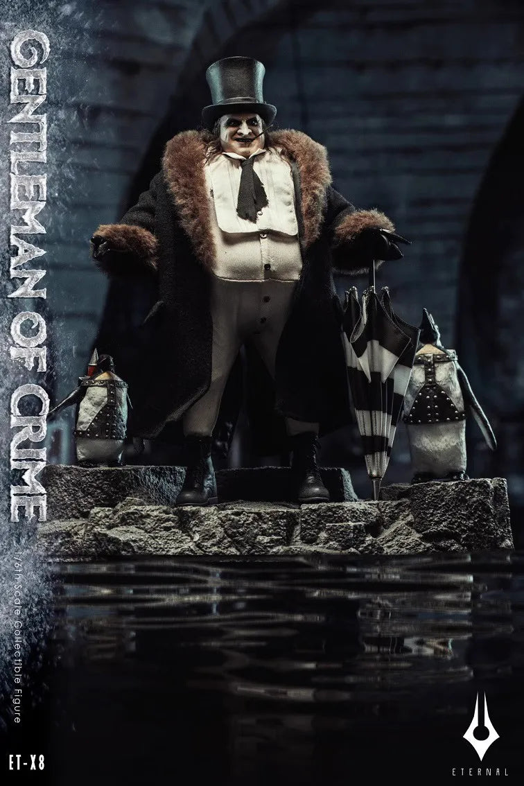 High Quality ETX8 1/6 Figure Delicate Villain Gentleman Of Crime Penguin People Full Set 12in Action Figure Toys For Collection