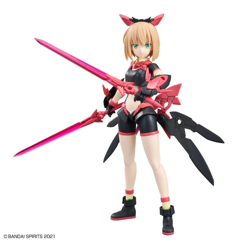 Bandai Genuine 30MS TIASHA (DAHLIA WEAR)[COLOR B] Anime Action Figure Collectible Assembly Model Toys Ornaments Gift Children