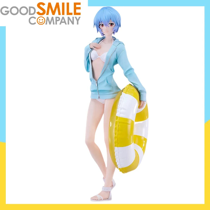 Good Smile Company Evangelion Asuka Shikinami Langley Beach Queens Pop Up Parade Ayanami Rei Anime Figur Action Modell Spielzeug