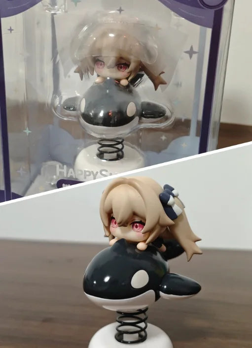 Apex Toys Azur Lane Happyshake Anchorage Chibi Shaking Figure Q Version Anime Peripheral Desktop Decor Anime Game Collectible