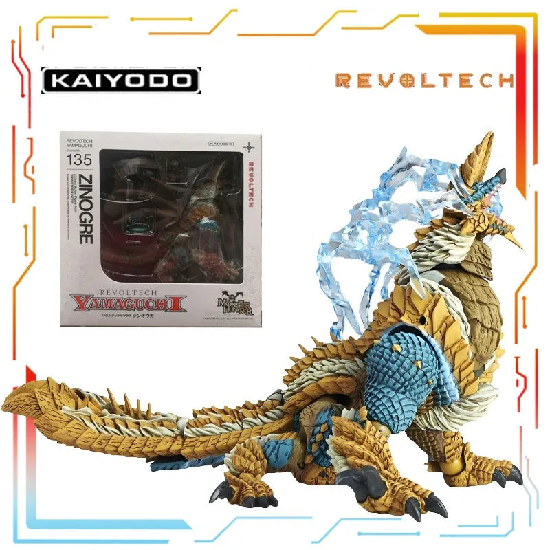 Kaiyodo Original Monster Hunter Finished Product Movable Series Male Swordsman Anime Action Figure Model Toy Model Gifts for Boy