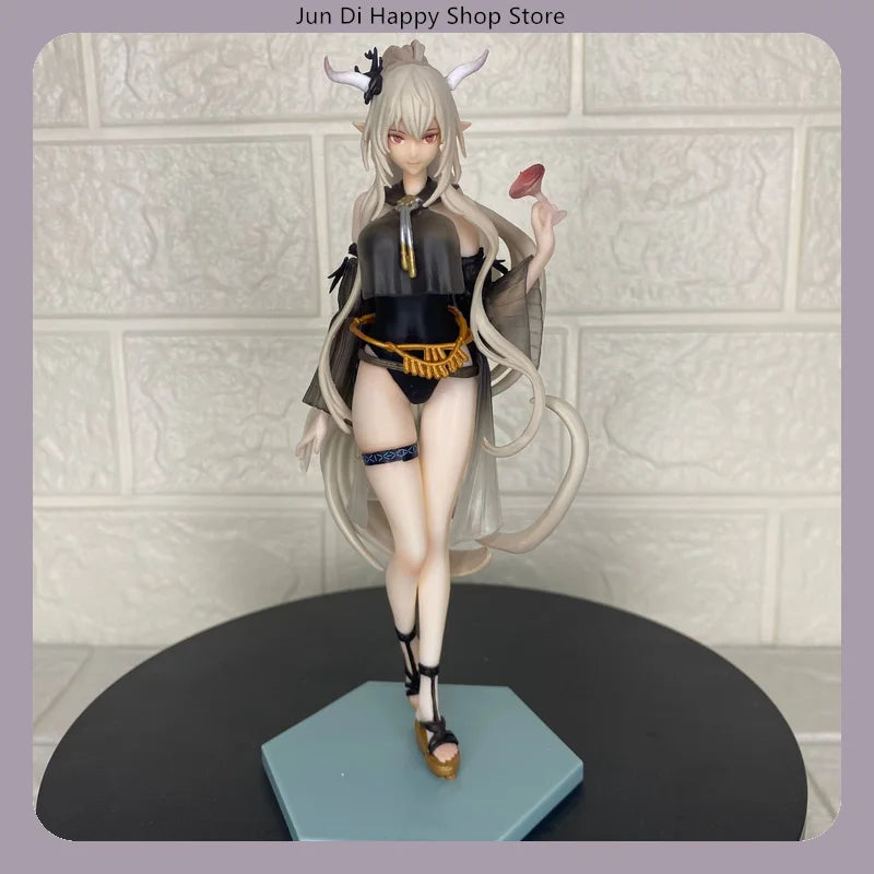 18.5cm Arknights Shining Summer Swimsuit Anime Figure Model Statue Collection Desktop Decoration Ornament Toy Gift for Fans