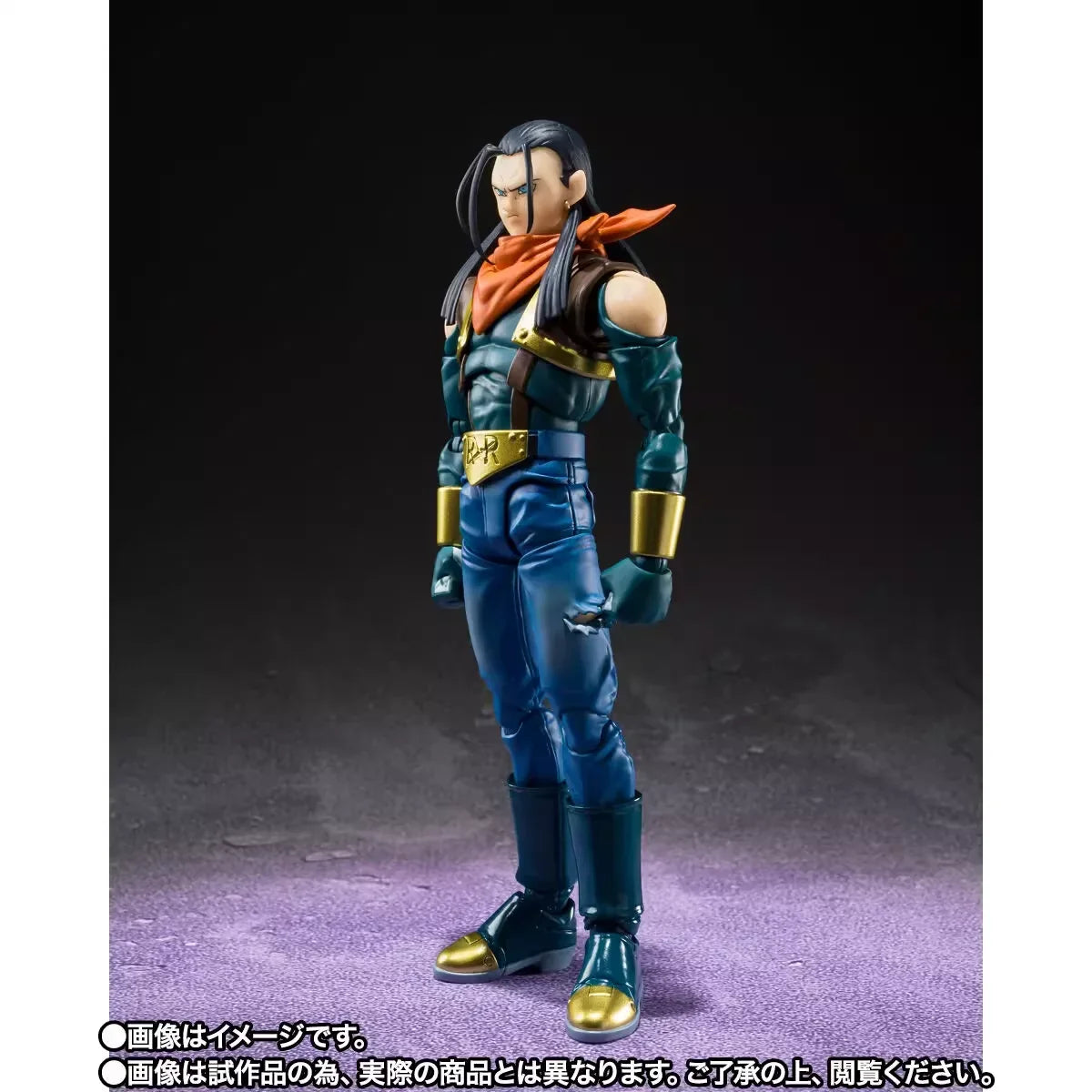 Original S.H.Figuarts Dragon Ball GT Super Android 17 Anime Figure Toy BANDAI Genuine PVC Model Collection Action Figurine Gift