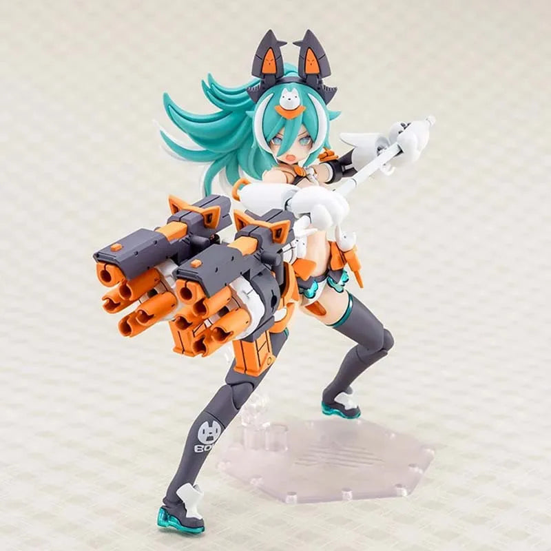 Kotobukiya Megami Device Model Kit Puni Mofu Lang Anime Figure Building Kit Mobile Suit Girl Action Figures Toys For Boys Gift