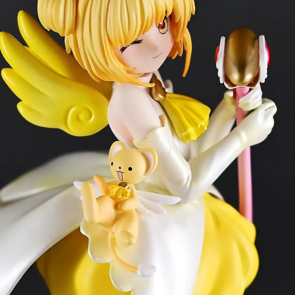 Anime Figure Cardcaptor Sakura Kinomoto Sakura V2 Yellow Dress With Box Collectible Model Desktop Ornament For Anime Collectors
