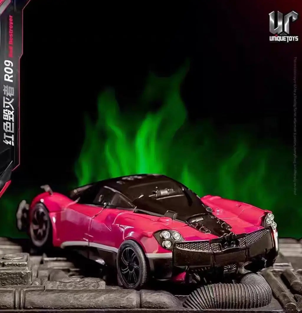 In Stock UT RO9 Stinger Red Destroyer Pagani Sports Car Transforming Toy Action Model Collectible Gift