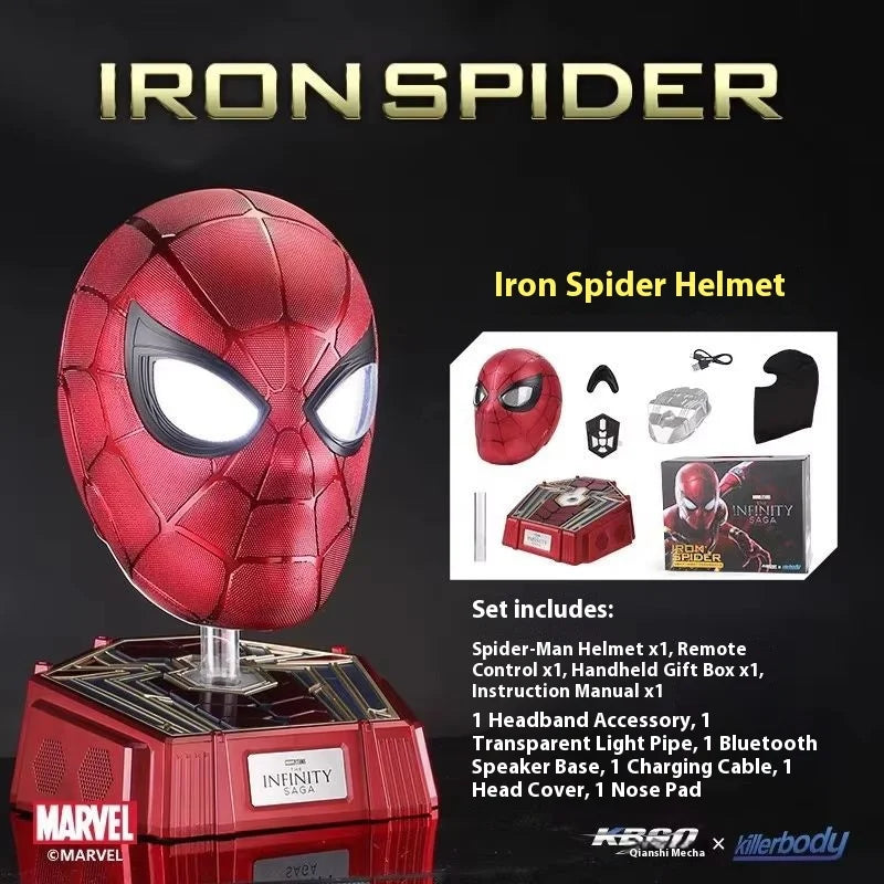 Killerbody Iron Spider-Man Cosplay Maske 1:1 tragbar Marvel Serie Finale Version Originalhelm für Sammler und Fans