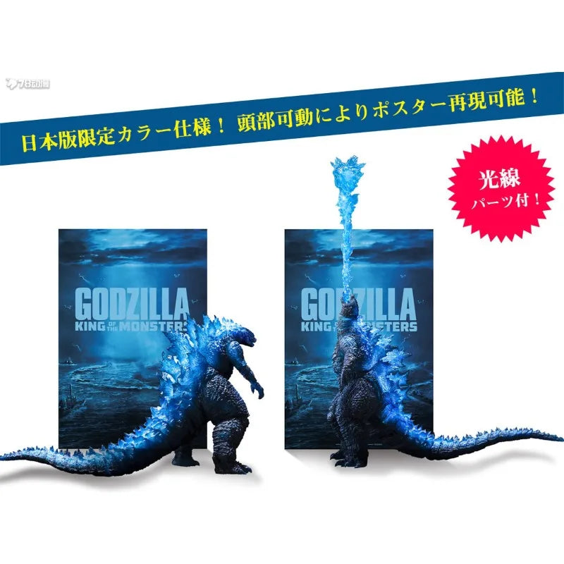 BANDAI Original S.H.MonsterArts Series Godzilla 2019 Monster King Limited Edition Anime Action Figure Model Toys Gifts for Boys