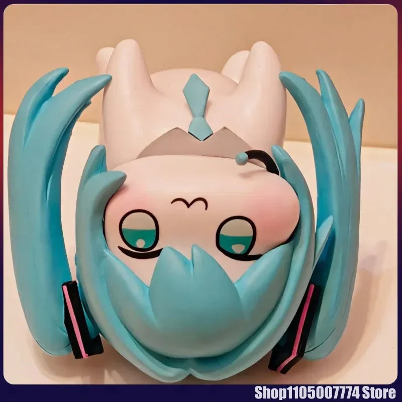 Doro Hatsune Miku Action Figures Q Version Pvc Anime Model Figures Kawaii Cartoon Cute Desktop Decoration Toy Doll Gift