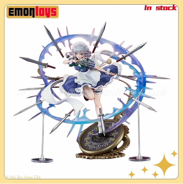 In Stock Original Emontoys Touhou Project Izayoi Sakuya 1/7 Gift Collection Model Anime Figure