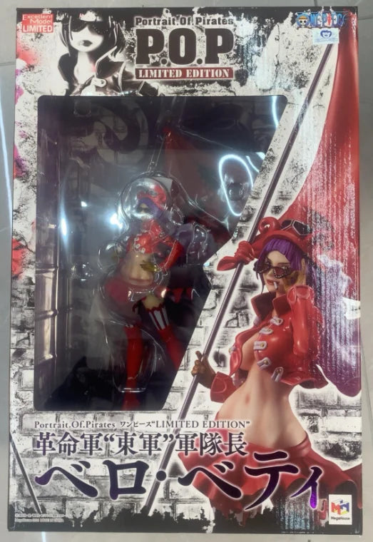 In stock Original MegaHouse POP Revolutionary Army Captain Bello Betty Anime Doll Figure Model Toys Gifts