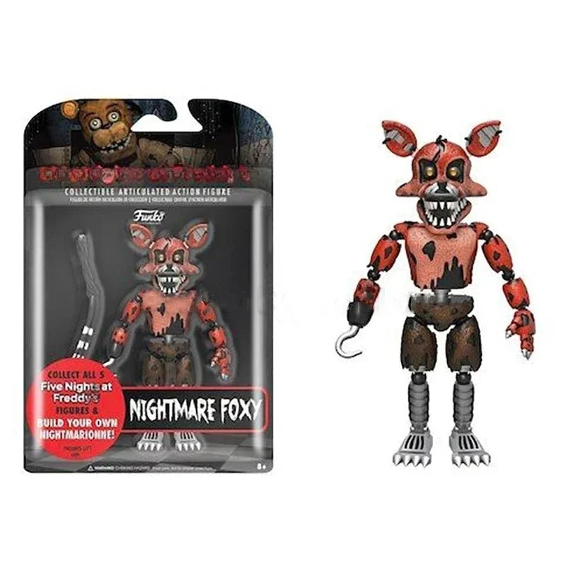 Sundrop FNAF Figures SUN & MOON Joker Freddy Bonnie Foxy Chica Fazbear Bear Action Figure Movable Figurine Dolls Toys