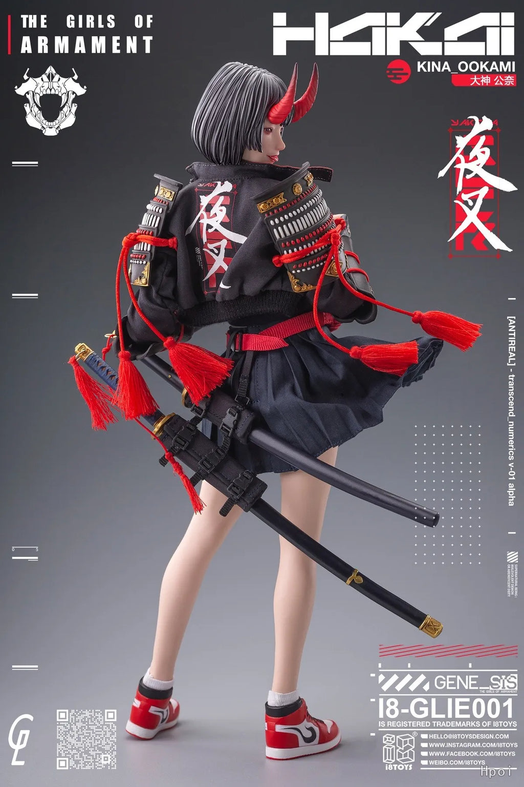 【Original】i8TOYS I8-GLIE001 The Girls of Armament The First Shot "Yasha" KINA-OOKAMI 1/6 Action Figure Model Toy
