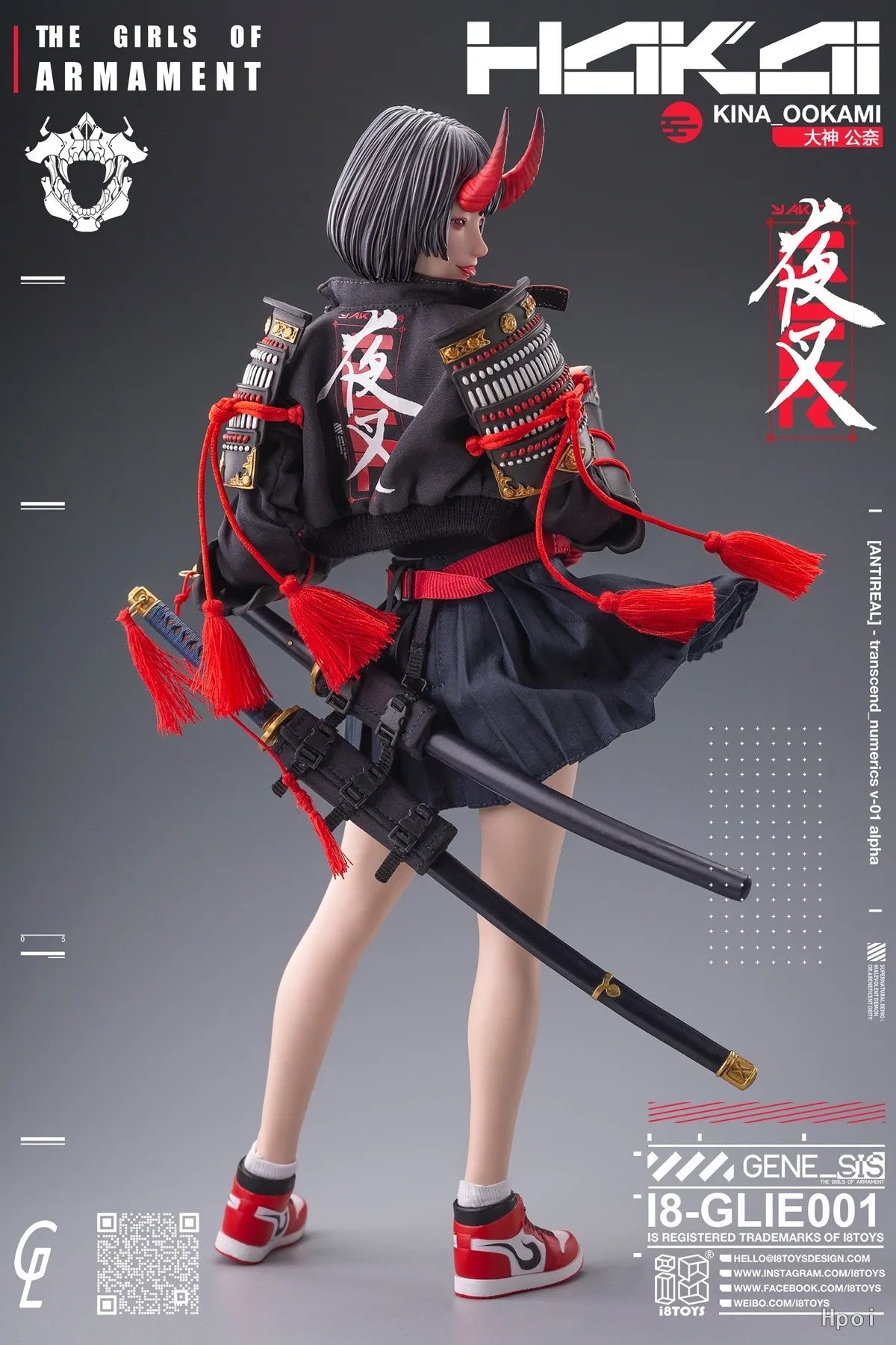【Original】i8TOYS I8-GLIE001 The Girls of Armament The First Shot "Yasha" KINA-OOKAMI 1/6 Action Figure Model Toy