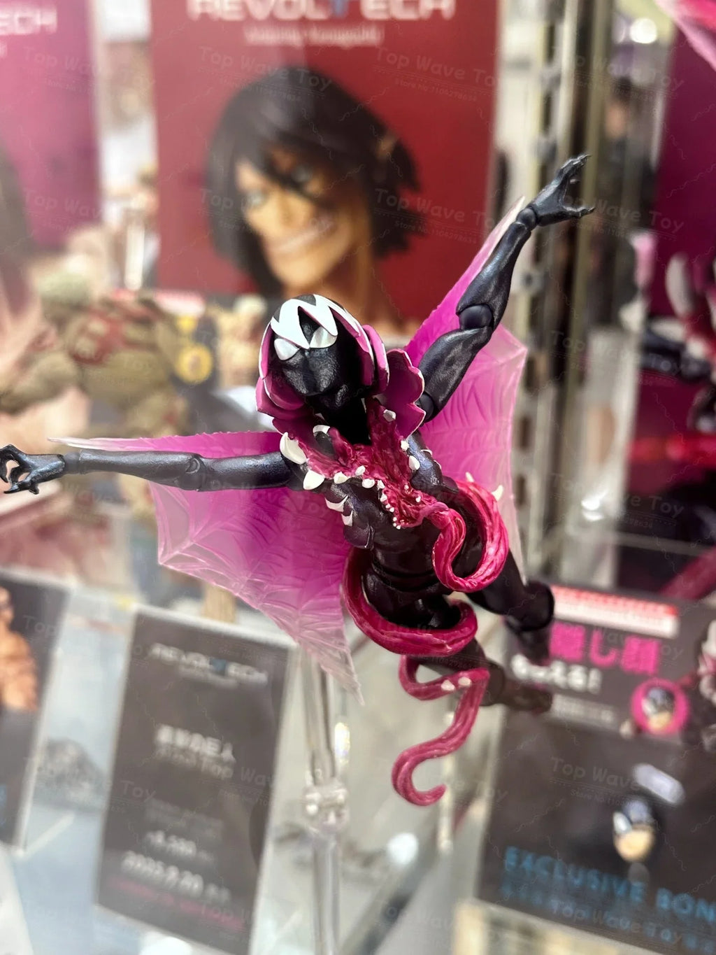 2025 New In Stock Original Kaiyodo Venom Gwen Revoltech AMAZING YAMAGUCHI Spider Gwen Comics Anime Action Figure Collection