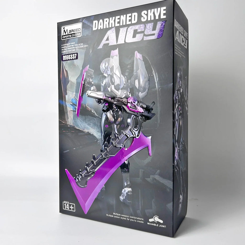 M Breed M66337 Charmaine M Darkened Skye Arcee KO RIOBOT Transformation Assembly Action Figure With Box