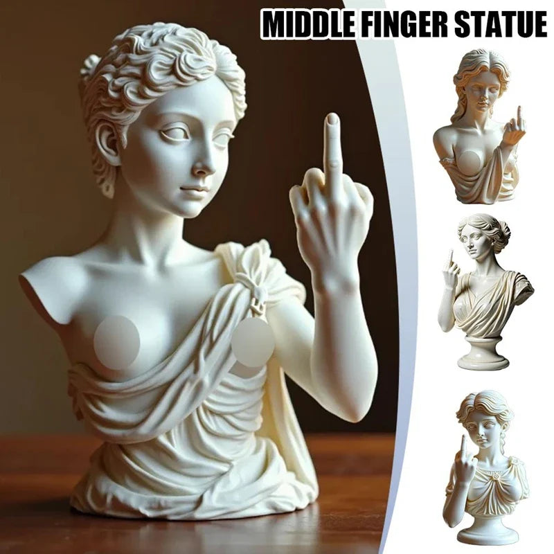 Venus With Attitude Statue Of Vienna Goddess 3d Resin Craft Ornaments  Mini Figurine Plaster Statue  Bust Portraits Home Decor
